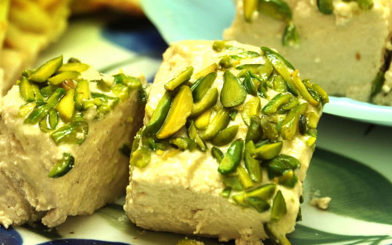 حلوا ارده عمده Arde halva فاقد کلسترول بافت خمیری طعم شیرین