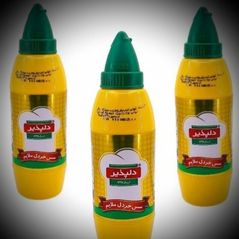 سس خردل دلپذیر؛ طعمی تند تیز 2 رنگ (زرد قهوه ای روشن)