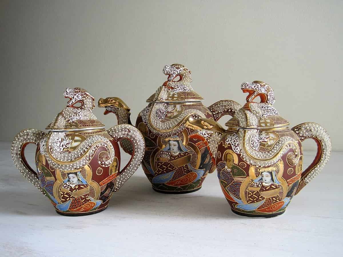 قوری چینی ژاپنی؛ کوچک بزرگ رنگ های شاد سنتی