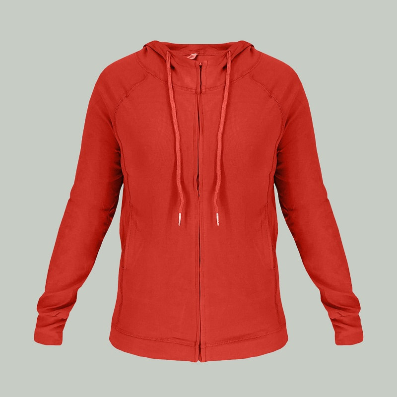 سویشرت زنانه زیپ دار؛ جلو بسته جنس نخ پنبه پلی استر کتان