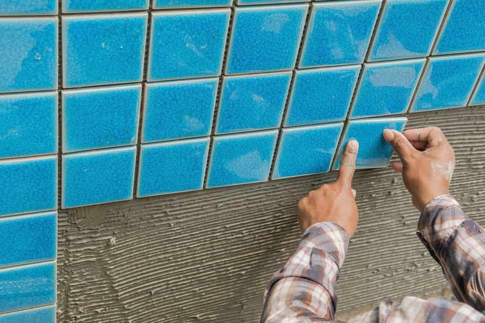 کاشی استخری مرجان Pool tile طبیعی شیشه ای ضد آب مناسب کف استخر