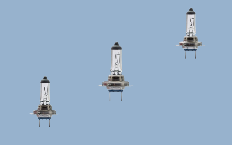 لامپ هالوژن پراید؛ 12 ولت توان 100 وات دارای کد (H1*H7)