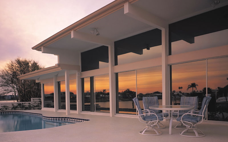 شیشه رفلکس قهوه ای؛ تک 2 جداره صاف مقاوم