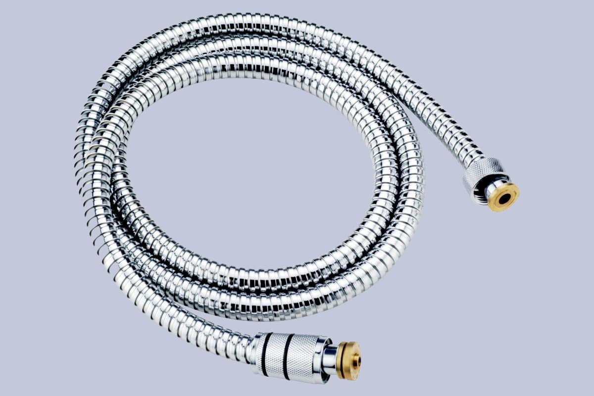 شلنگ توالت فلزی Toilet hose برنجی سفید