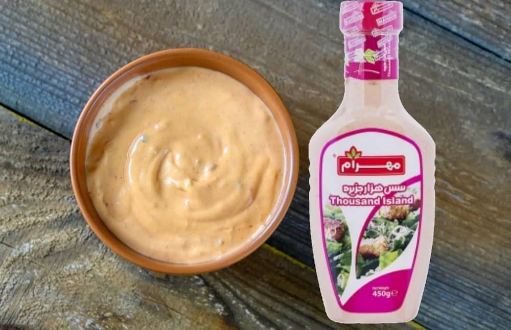 سس هزار جزیره مهرام؛ ترکیبات سرکه گوجه فرنگی سبزیجات