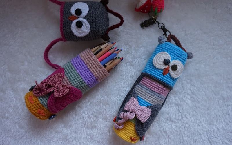 جامدادی شکل مداد pencil case جنس پارچه ای چرمی پلاستیکی مناسب مدارس