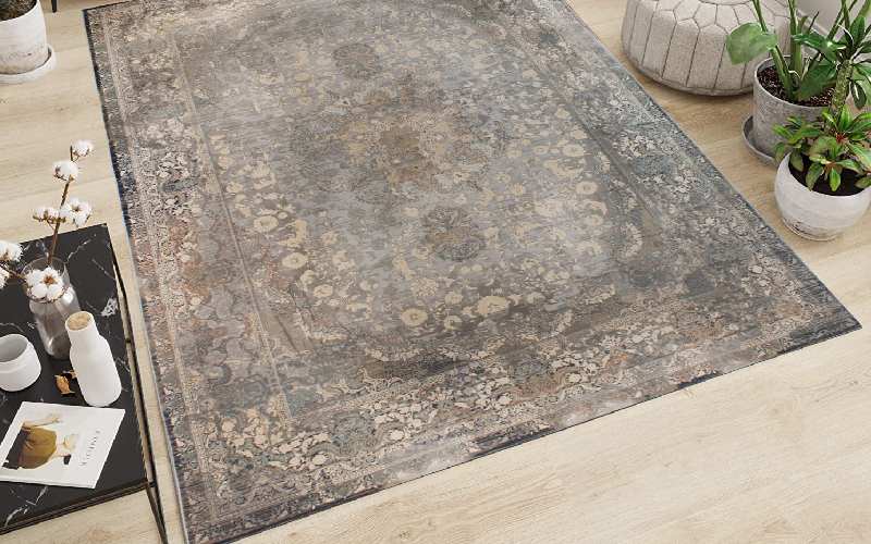 فرش نگین مشهد دست دوم Carpet سنتی کلاسیک فانتزی