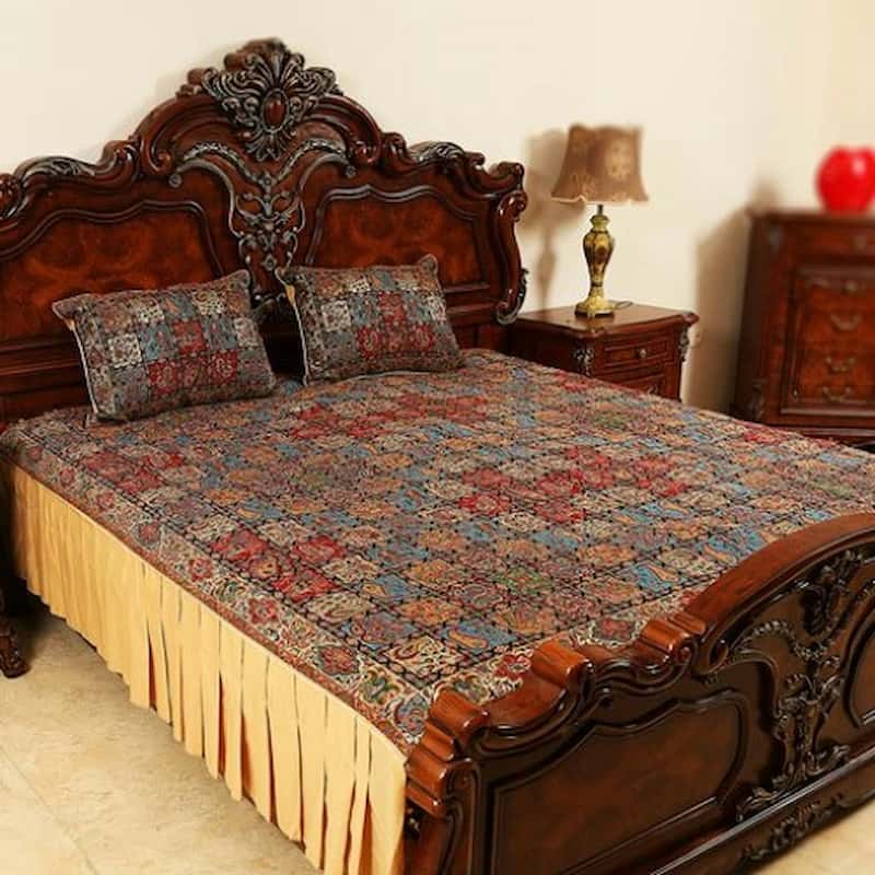 روتختی ترمه سالاری Cashmere bedspread جنس ابریشم بسیار زیبا