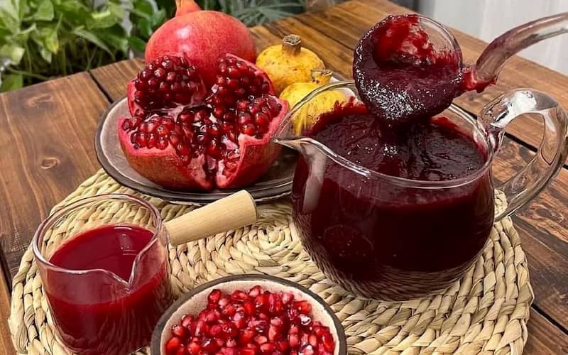 رب انار محلی 1401؛ صنعتی شیرین ملس کاربرد (فسنجان قورمه سبزی)