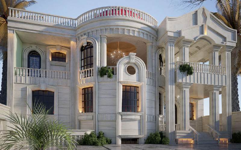 سنگ مصنوعی نما رومی؛ نصب راحت سبک رنگ روشن