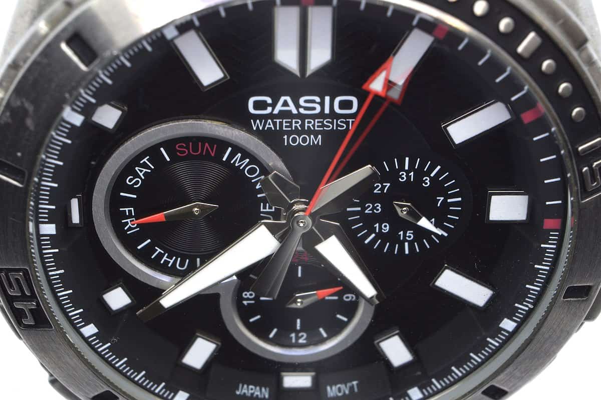 ساعت غواصی کاسیو اصل Japan وضوح بالا خوانا بودن نشانگرها