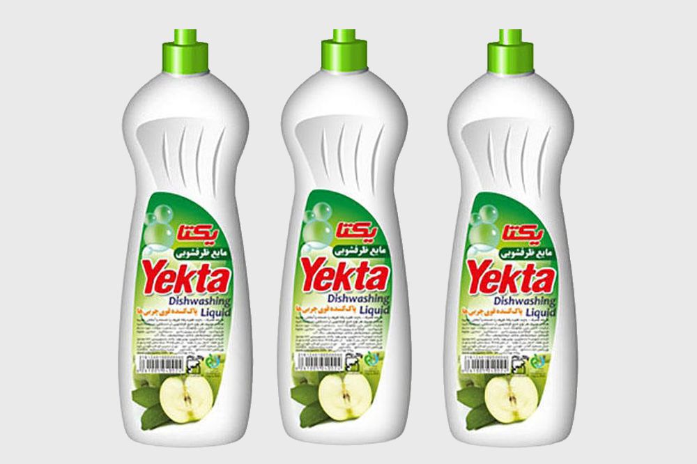 مایع ظرفشویی یکتا؛ توت فرنگی سیب لیمو فاقد فسفات