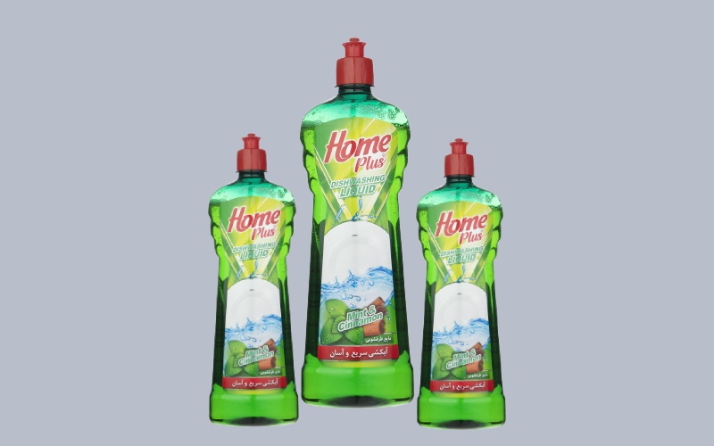 مایع ظرفشویی یک لیتری هوم پلاس Dishwashing Liquid ضد میکروب