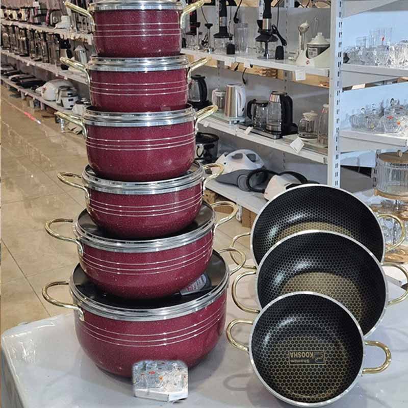 قابلمه گرانیتی کوشا؛ نچسب سبک حمل آسان مقاوم حرارت زنگ زدگی