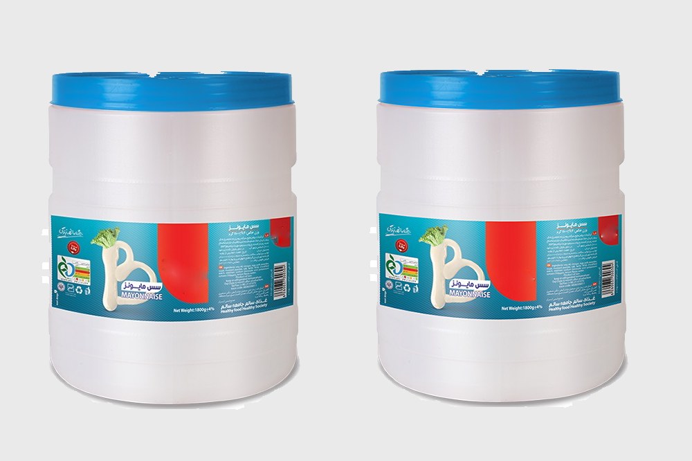 سس مایونز سطلی mayonnaise sauce امولسیون سرد بسته بندی