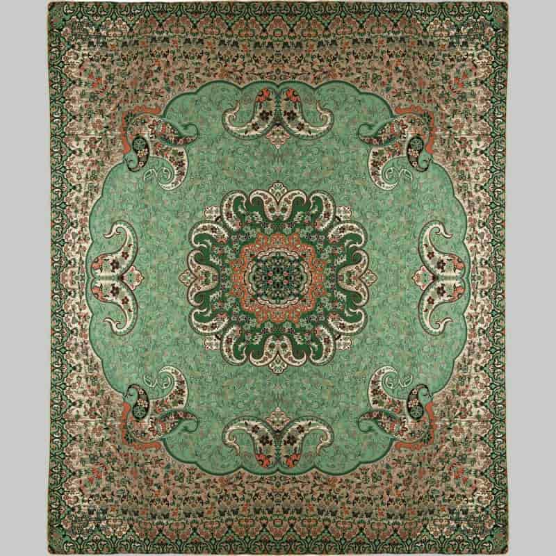 روتختی ترمه سنتی یزد bedspread دو نفره نخ ابریشم ضد چروک