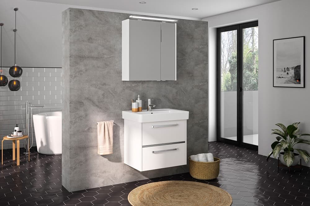 روشویی کابینتی خیلی کوچک؛ 5 نوع (سنگی سرامیکی چوبی فلزی شیشه ای)