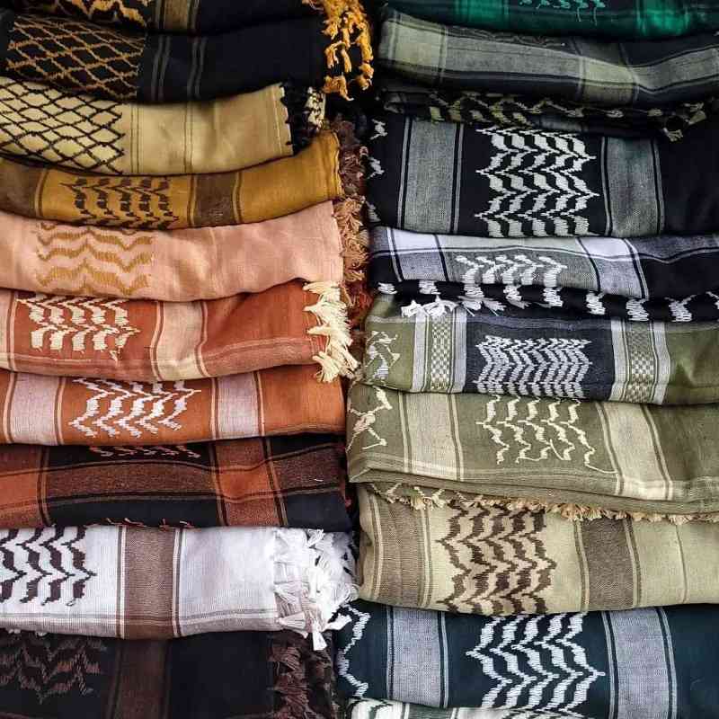 شال عربی جدید؛ ساده گلدار مردانه زنانه الیاف (نخ ابریشم)