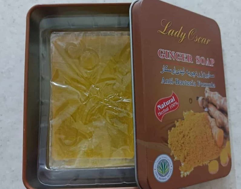 صابون زردچوبه لیدی اسکار؛ ترکیبات (روغن نارگیل کورکومین) شفاف شدن پوست