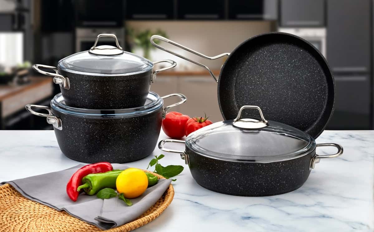 قابلمه چدن آنیتا؛ نچسب محکم درب شفاف قابلیت هدایت حرارتی بالا