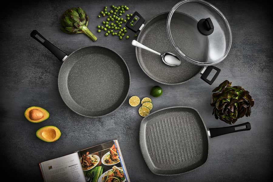 قابلمه گرانیتی زرناب؛ نسوز نچسب مقاوم کیفیت بالا جنش باکالیت