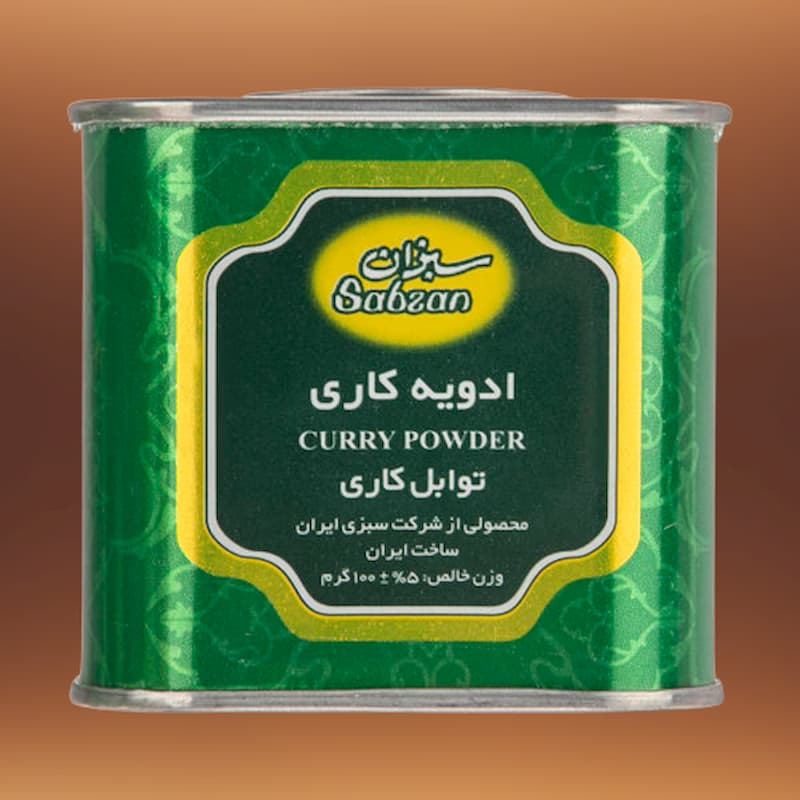 ادویه کاری سبزان (چاشنی) دارای 3 ماده هل زیره سیاه آویشن