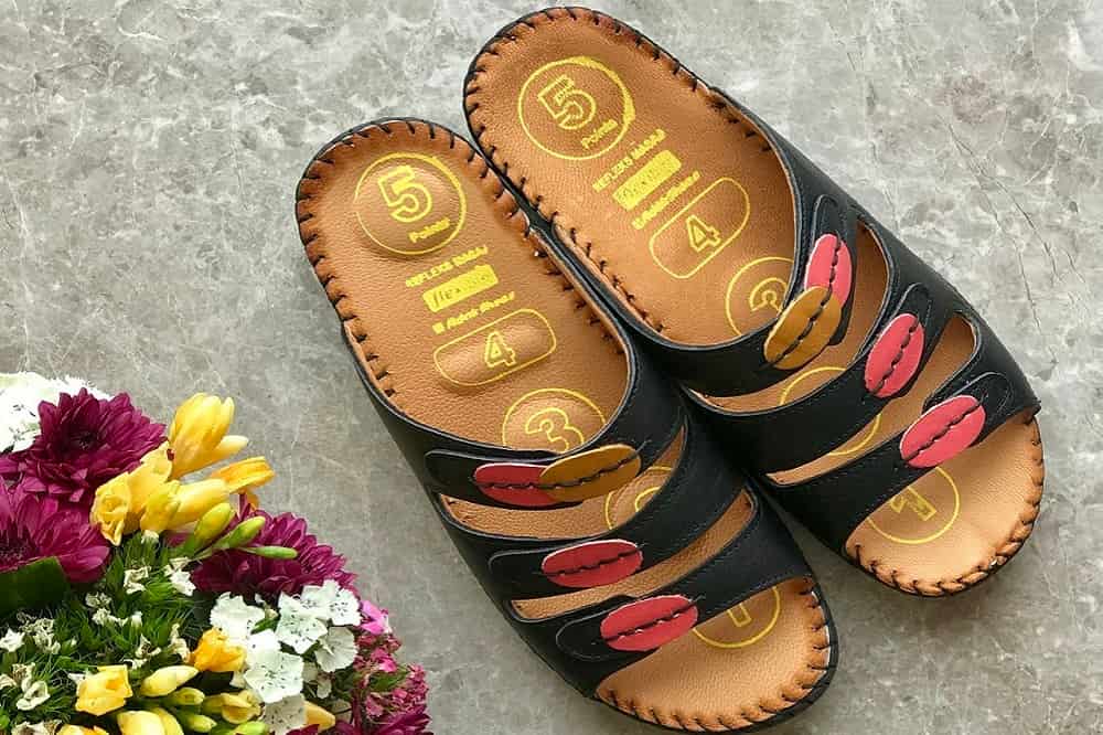 دمپایی آداک Slipper دخترانه پسرانه جلو باز پاشنه دار تخت