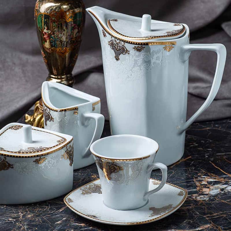 قوری چینی پردیس teapot کوچک بزرگ رنگبندی متنوع لعاب دار