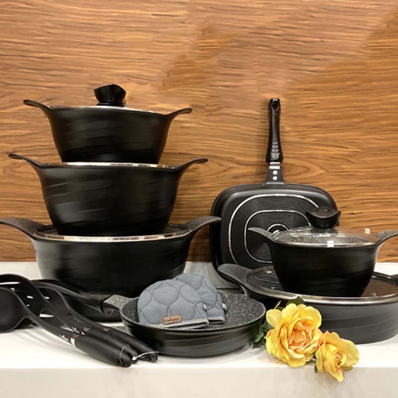 قابلمه چدن یونیک سایز 32 (دیگ) نچسب مصرف کم روغن
