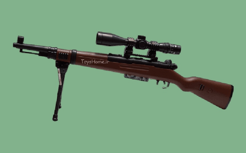 تفنگ دوربینی اسباب بازی Gun رنگ مشکی طراحی رنگبندی متنوع