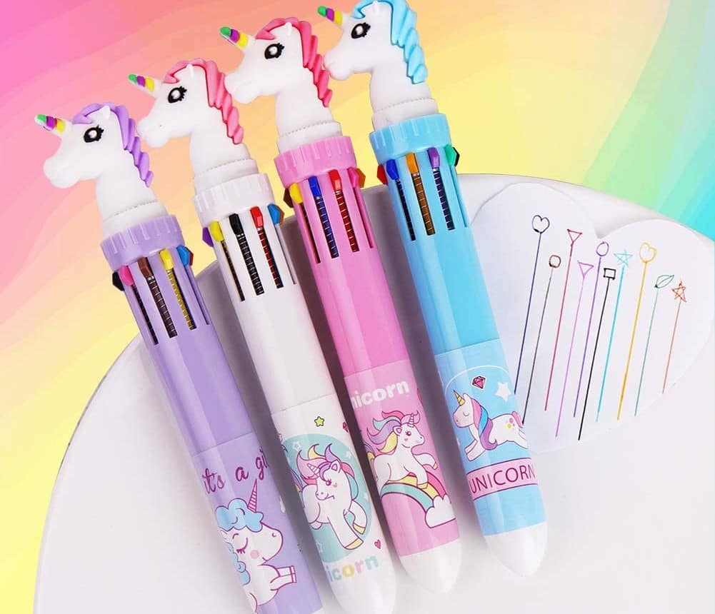 خودکار تک شاخ (نوشت افزار) پلاستیکی 3 رنگ قرمز آبی مشکی