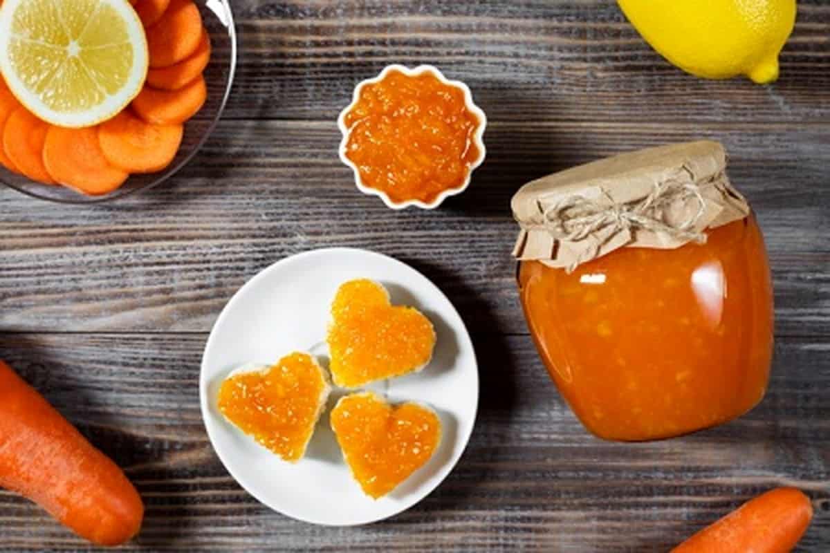 مربای هویج خانگی Carrot jam طعم دلنشین + بسته بندی شیشه ای