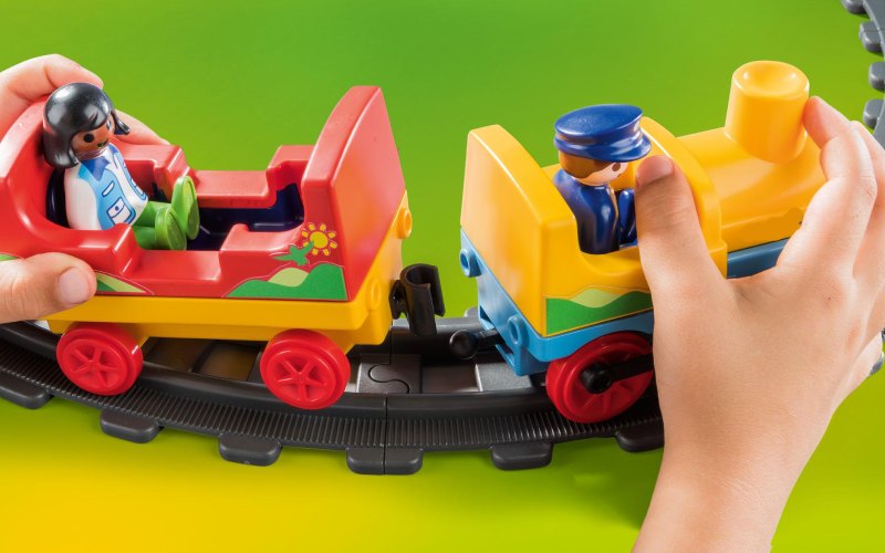 اسباب بازی قطار با ریل؛ پازلی منحنی شارژی ریموت دار مناسب کودکان