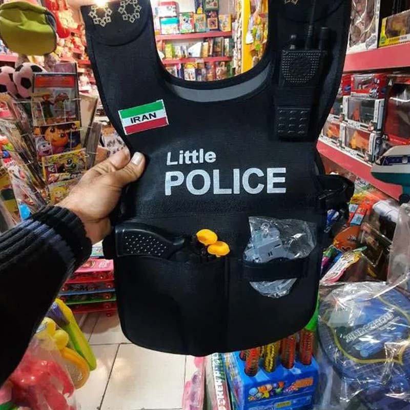 جلیقه پلیس اسباب بازی (واسکت) قابل شستشو دستی ماشینی