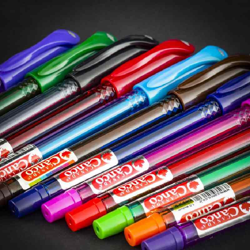 خودکار رنگی canco مدل فینو رنگ (آبی قرمز مشکی)