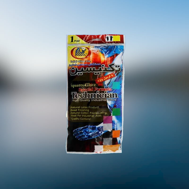 دستکش صنعتی تکنسین؛ 3 لایه سایز (M L XL) رنگبندی متنوع