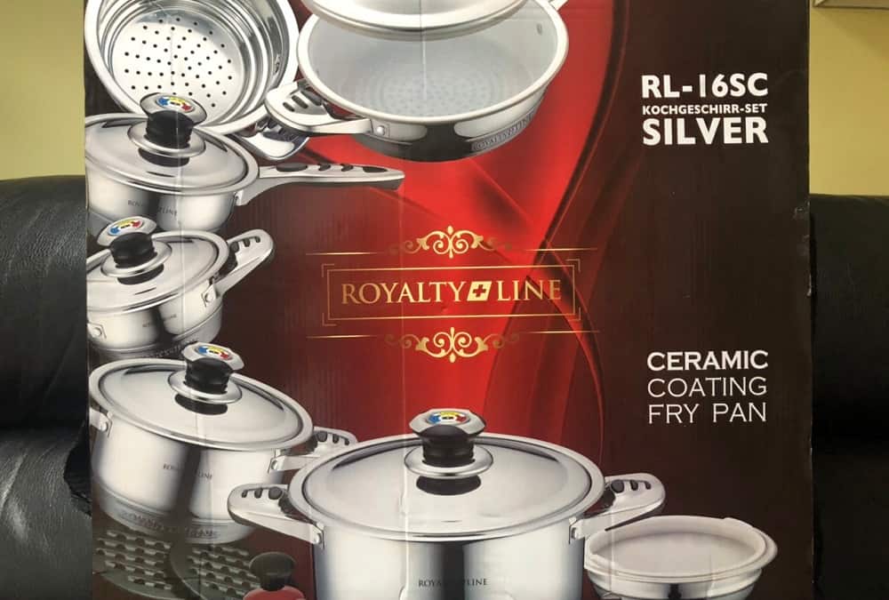 قابلمه استیل رویالتی لاین (دیگ) براق ضد زنگ صیقلی (درب دار بدون درب)