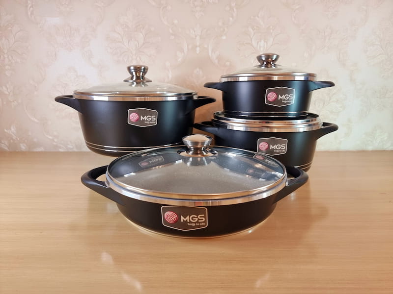 قابلمه گرانیتی ام جی اس Pot ضد خش نچسب 18 ماه گارنتی