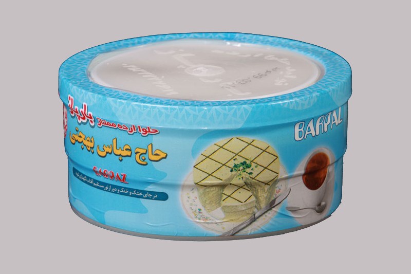 حلوا ارده حاج عباس بهجتی؛ بافت نرم تزئین مغز بادام پسته