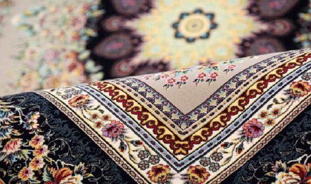 فرش ابریشم سالاری؛ طرح باغ بهشت تراکم 40 70 رج