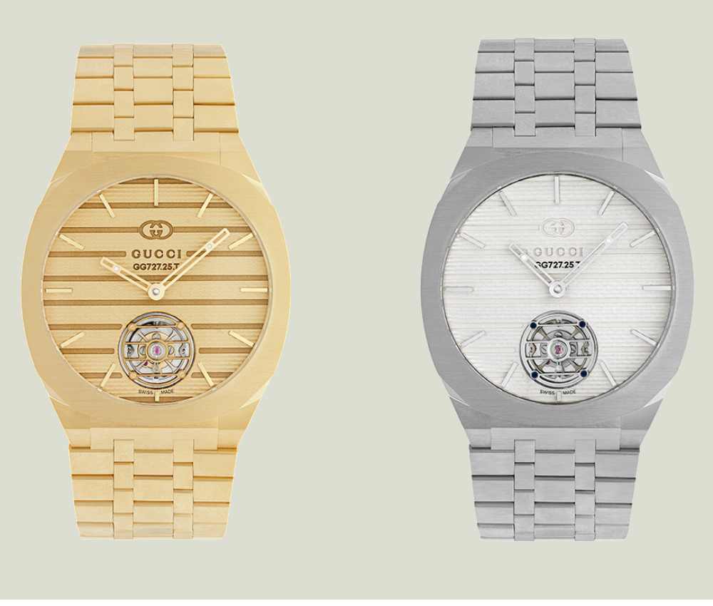 ساعت گوچی kbs دیجیتال عقربه ای 2 رنگ (سیلور طلایی) ضدآب