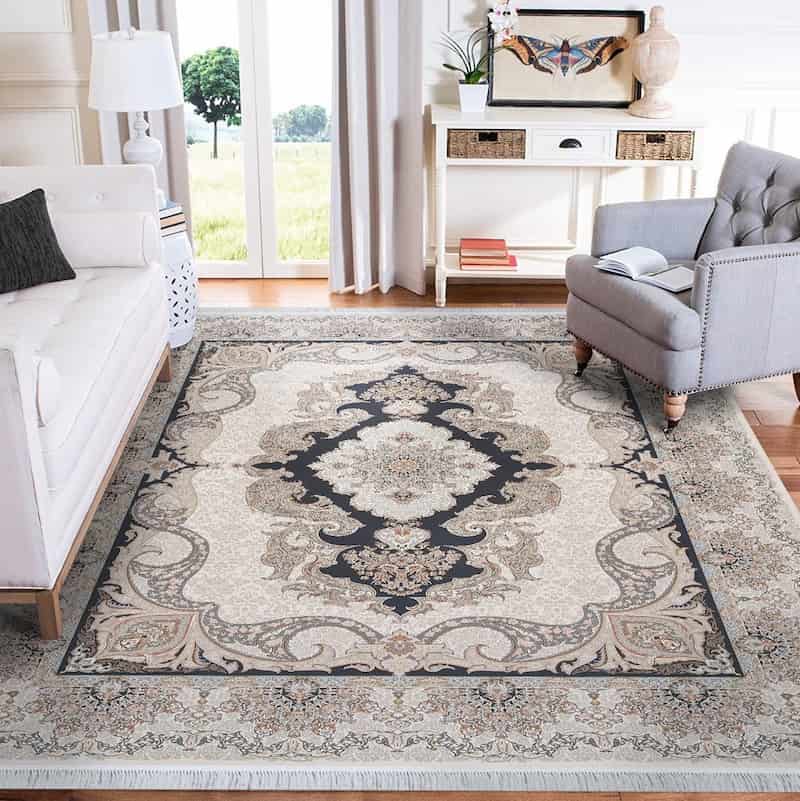 فرش اکریلیک مرینوس ترک؛ هال اتاق خواب نخ (پلی استر ابریشم پلی پروپیلن)