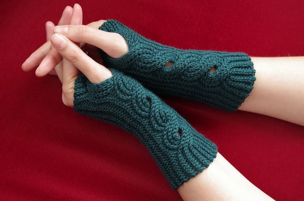 ساق دست بافتنی؛ ضخیم محافظ دست رنگبندی زیبا متنوع