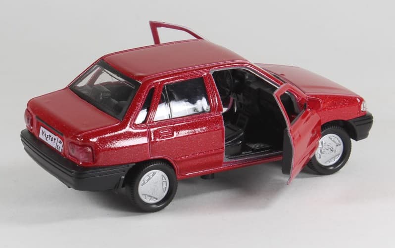 ماشین پراید اسباب بازی؛ پلاستیک فلزی رنگبندی متنوع سایز (کوچک بزرگ)