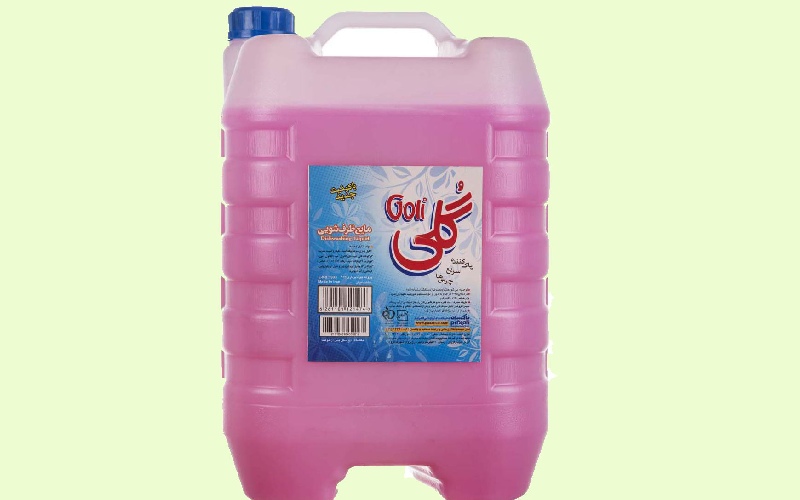 مایع ظرفشویی گلی 10 لیتری؛ غلیظ لکه بری آسان مناسب تمامی پوست ها