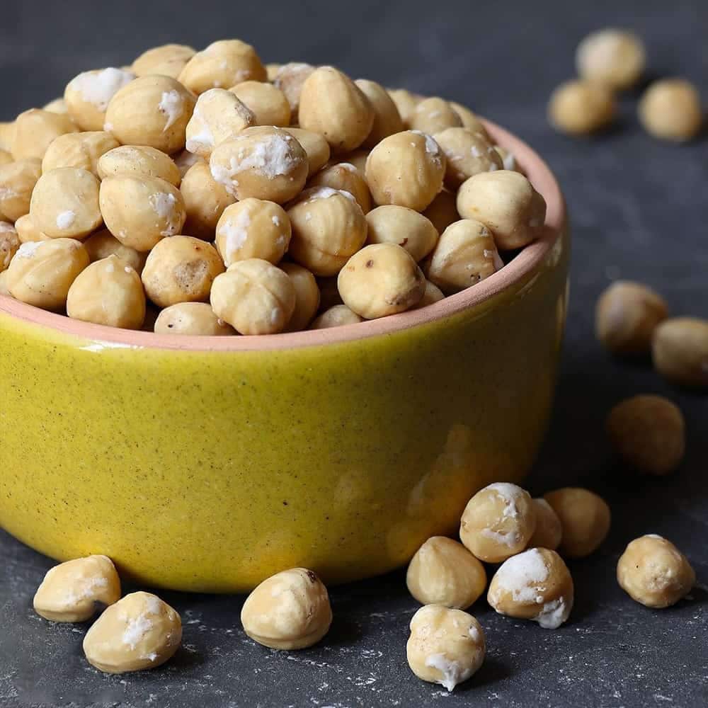 مغز فندق شور Hazelnut شور نمکی خام طبع گرم خشک