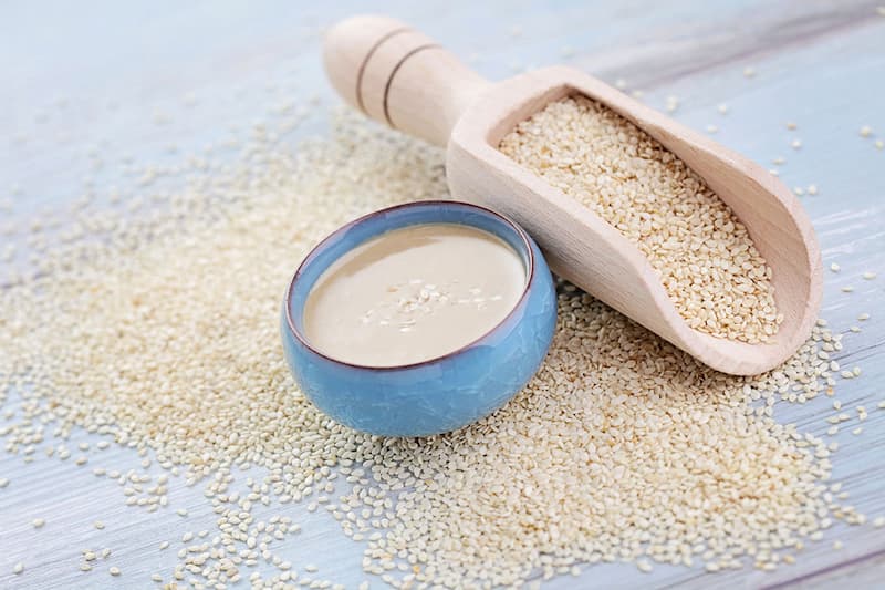 ارده سفید (کنجد کوبیده) 2 ترکیب شیره انگور خرما