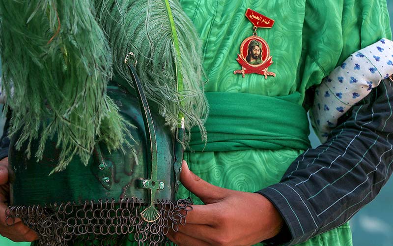 لباس تعزیه امام حسین Dress بلند عربی جنس استریچ رنگ سبز