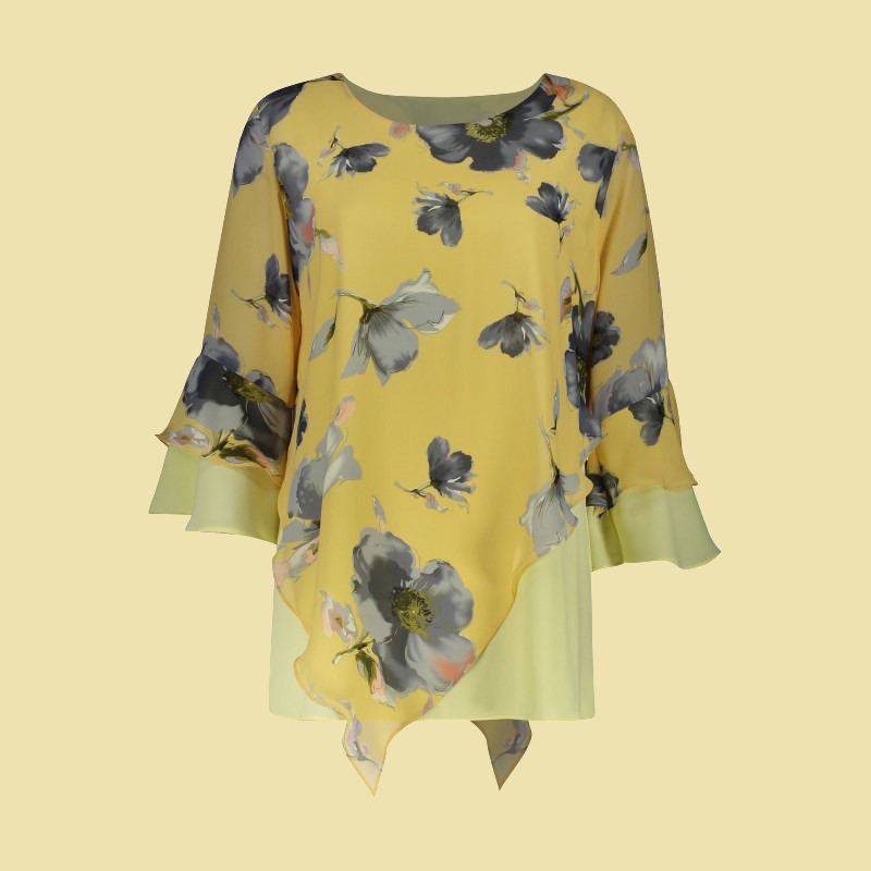 تونیک زنانه حریر؛ کرپ کریشه ژاکارد پلیسه جنس الیاف ابریشمی