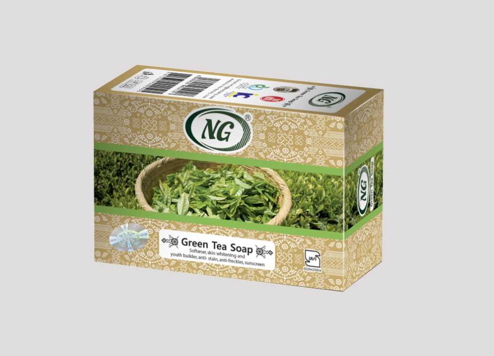 صابون چای سبز ان جی؛ سفید کننده رفع جوش کک مک